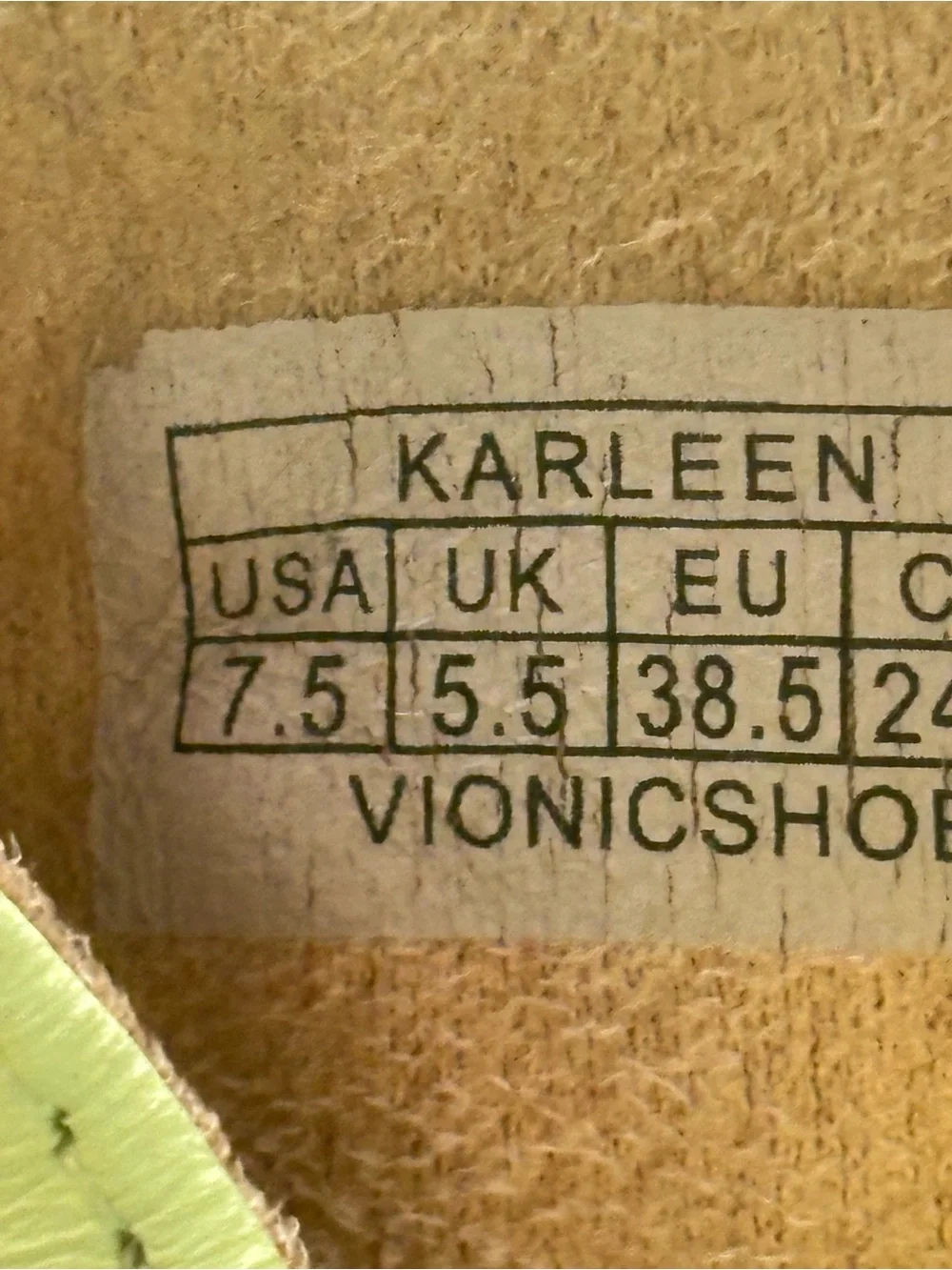 Vionic Lime Green Slide Sandals